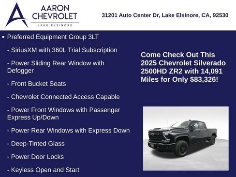 Used 2025 Chevrolet Silverado 2500 ZR2 w/ Technology Package image 5