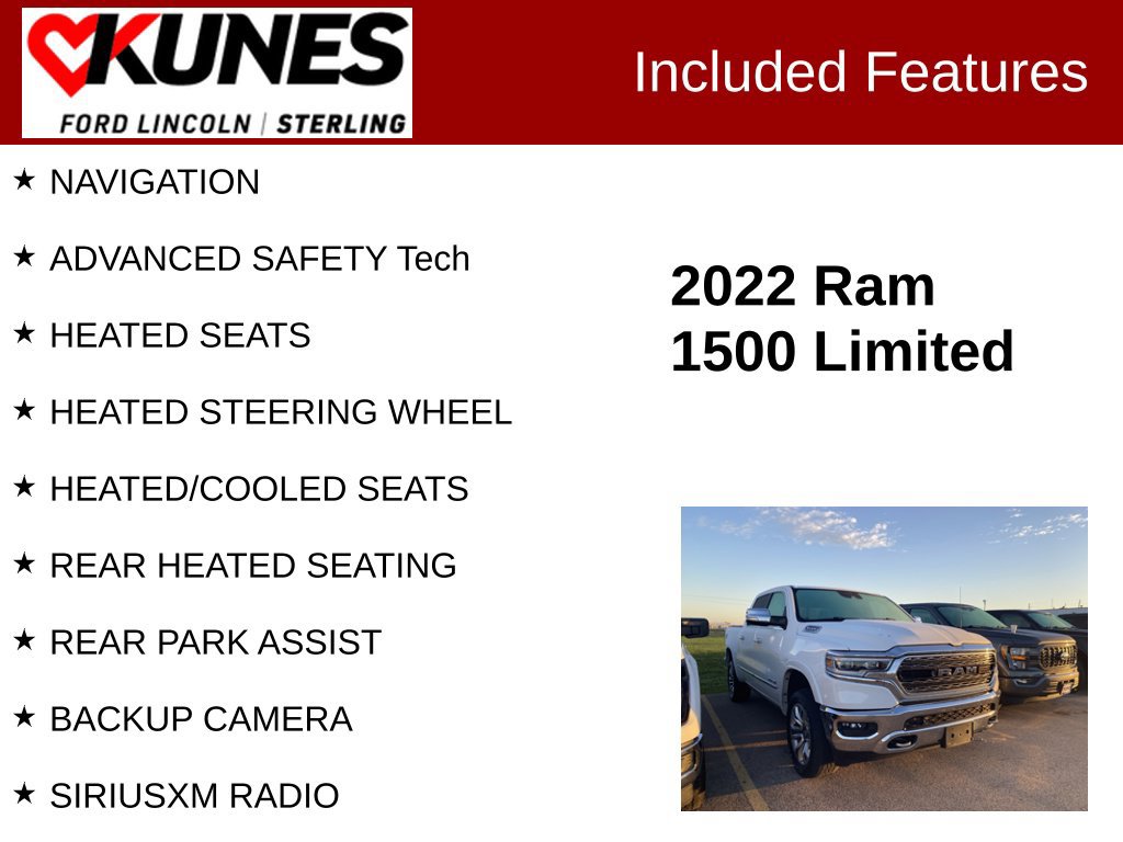 Used 2022 RAM 1500 Limited w/ Off-Road Group AWD/4WD image 2