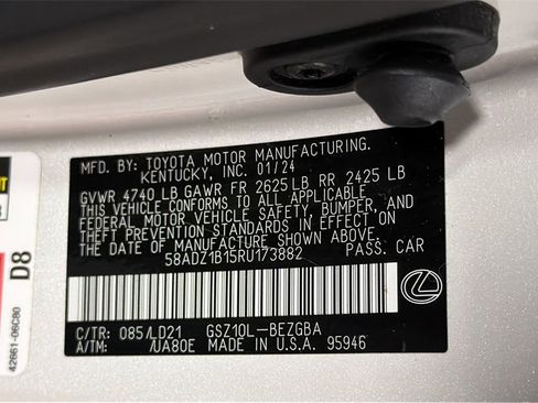 Certified 2024 Lexus ES 350 w/ Premium Package image 34