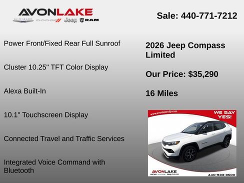 New 2026 Jeep Compass Limited image 18