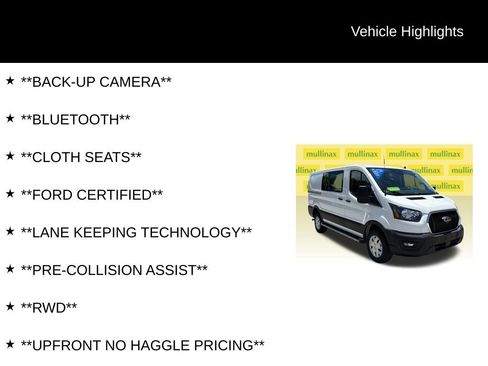 Certified 2025 Ford Transit 250 Low Roof w/ Exterior Upgrade Package RWD image 12