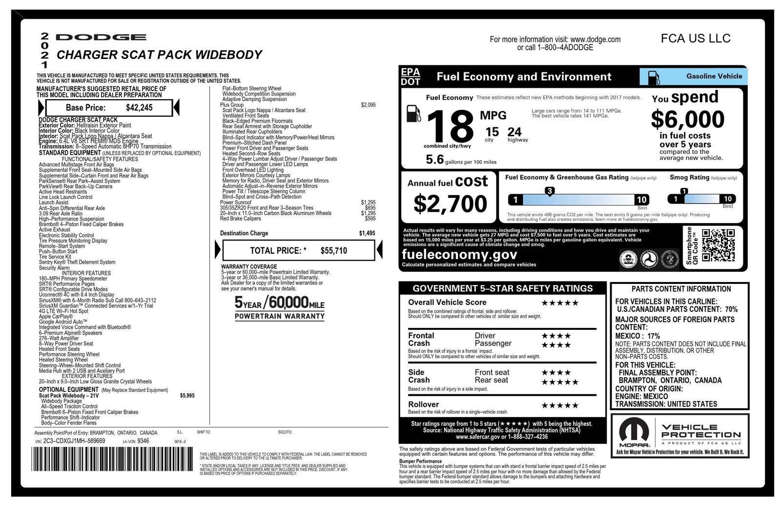 Used 2021 Dodge Charger Scat Pack RWD image 31