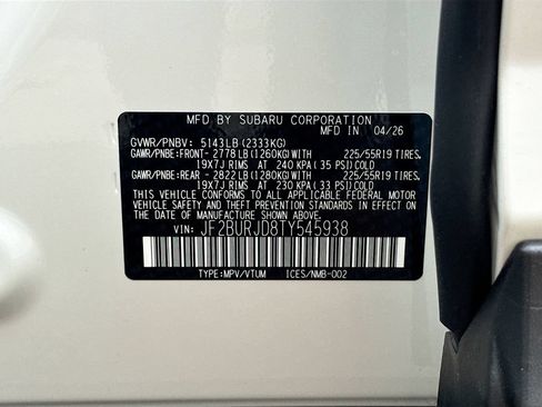 New 2026 Subaru Outback Touring XT AWD/4WD image 30