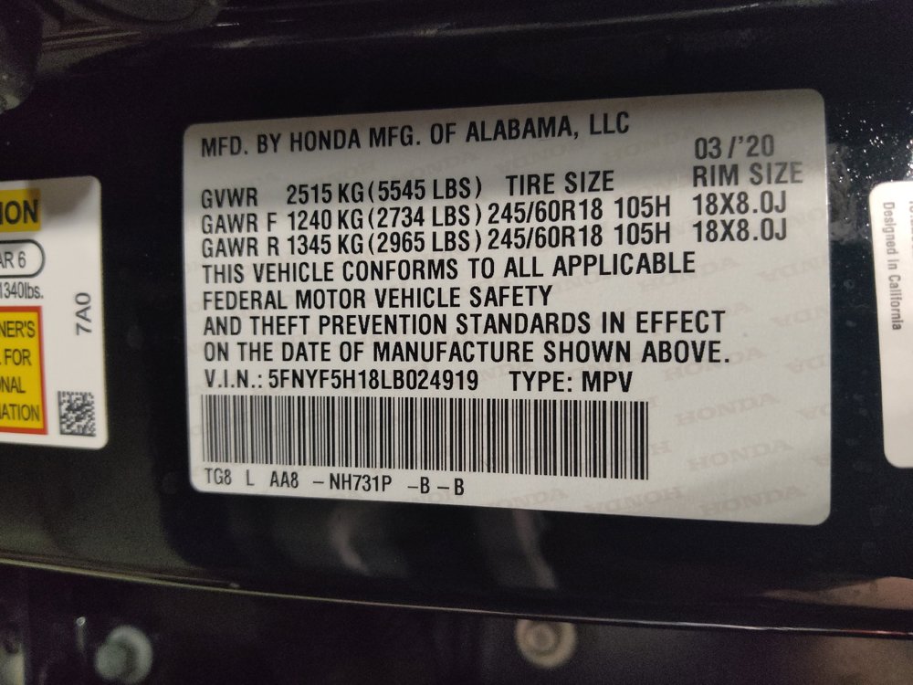 Used 2020 Honda Pilot LX image 33