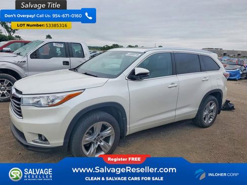 Used 2016 Toyota Highlander Limited Platinum AWD/4WD image 1