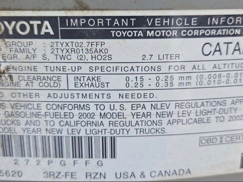 Used 2002 Toyota Tacoma 4x4 Xtracab image 9