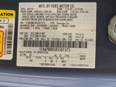 Used 2024 Ford Mustang Dark Horse w/ Dark Horse Handlin Package RWD image 28