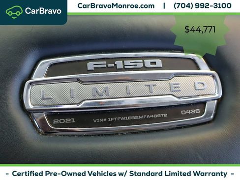 Used 2021 Ford F150 Limited AWD/4WD image 46