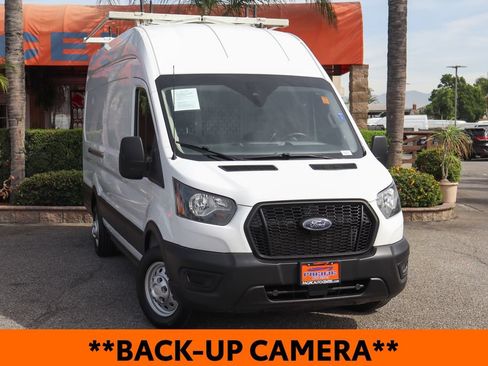 Used 2023 Ford Transit 350 148 High Roof Extended w/ Fleet Safety Package RWD image 2