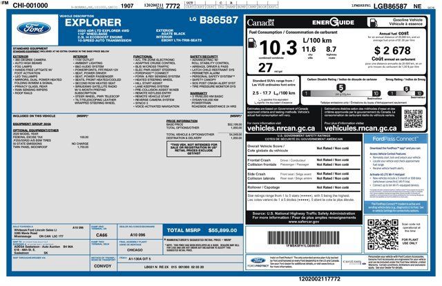 Used 2020 Ford Explorer Limited AWD/4WD image 2