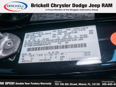 Used 2021 Ford Escape SEL w/ Technology Package FWD image 33