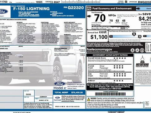 Used 2024 Ford F150 Lightning Flash w/ Max Trailer Tow Package image 4