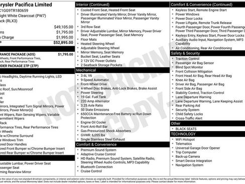 New 2026 Chrysler Pacifica Limited w/ S Appearance Package image 34