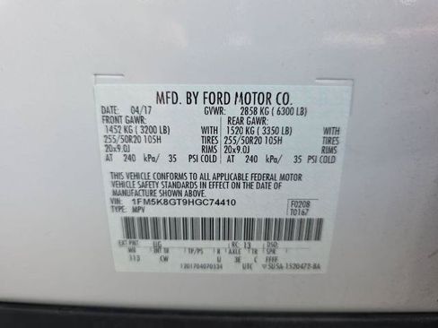 Certified 2017 Ford Explorer Sport w/ Equipment Group 401A AWD/4WD image 21