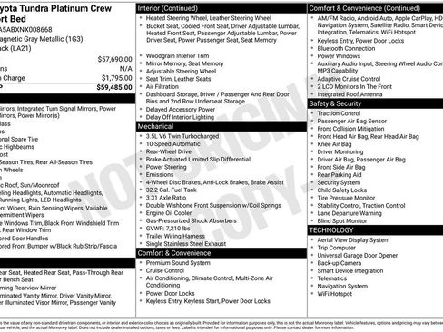 Used 2022 Toyota Tundra Platinum RWD image 7