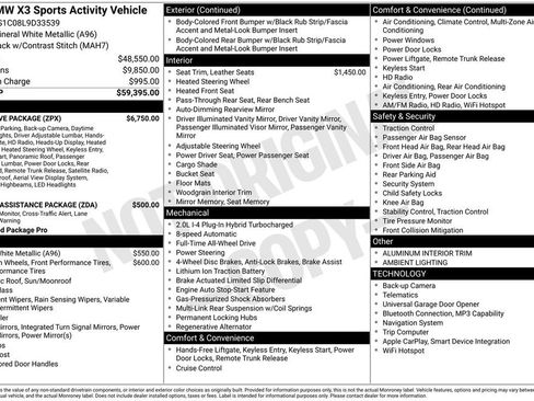 Used 2020 BMW X3 xDrive30e w/ Executive Package image 67