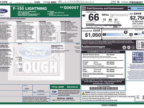 Certified 2023 Ford F150 Lightning Platinum image 3