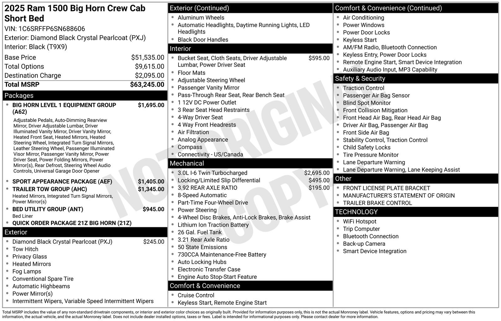 Certified 2025 RAM 1500 Big Horn AWD/4WD image 30