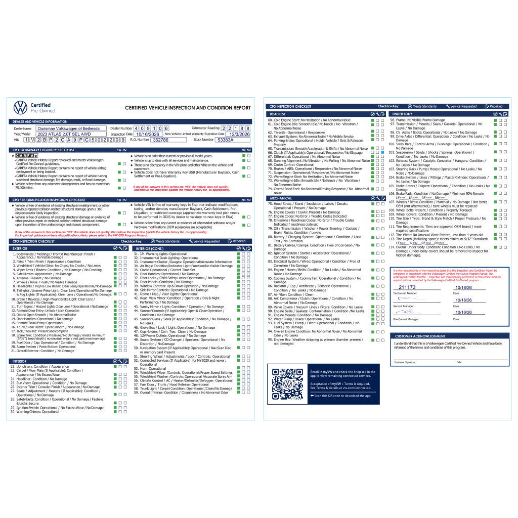 Certified 2023 Volkswagen Atlas SEL AWD/4WD image 9