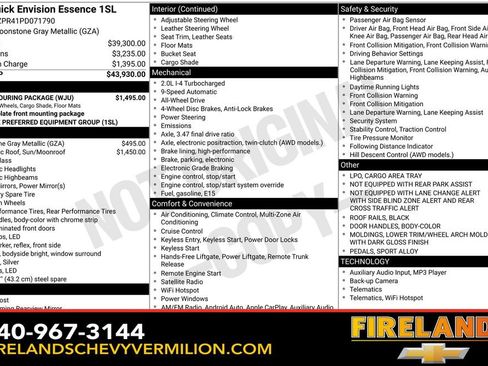 Used 2023 Buick Envision Essence w/ Sport Touring Package image 2