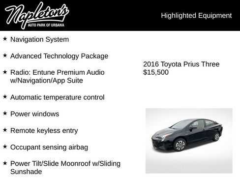 Used 2016 Toyota Prius Three image 3
