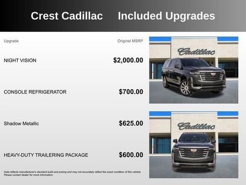Used 2021 Cadillac Escalade ESV Premium Luxury Platinum w/ Heavy-Duty Trailer Package image 5