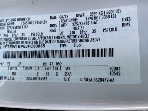 Used 2018 Ford F150 XLT w/ Equipment Group 301A Mid AWD/4WD image 27