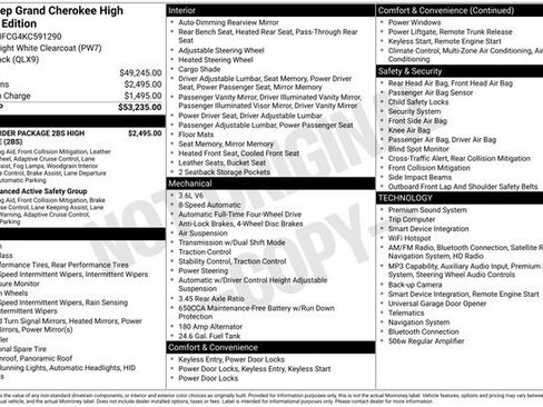 Used 2019 Jeep Grand Cherokee High Altitude AWD/4WD image 2