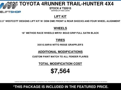 Used 2025 Toyota 4Runner Trailhunter image 2