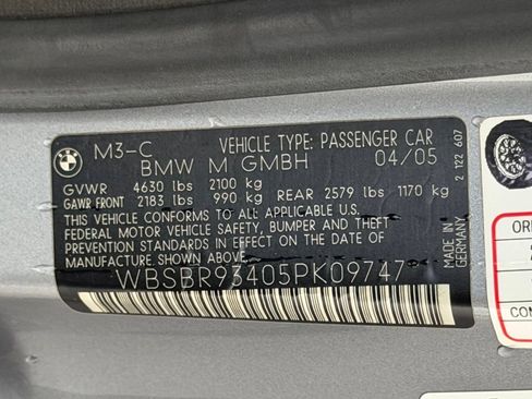 Used 2005 BMW M3 Convertible RWD image 25
