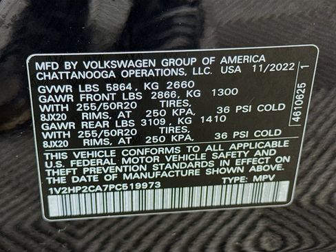 Certified 2023 Volkswagen Atlas SE AWD/4WD image 31