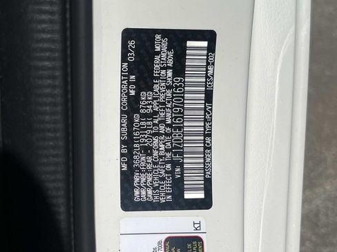 Used 2026 Subaru BRZ Limited w/ Popular Package 2 RWD image 24