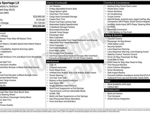 Used 2020 Kia Sportage LX image 2