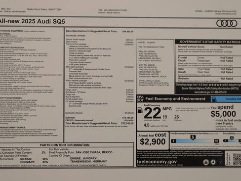 New 2025 Audi SQ5 Premium Plus image 31