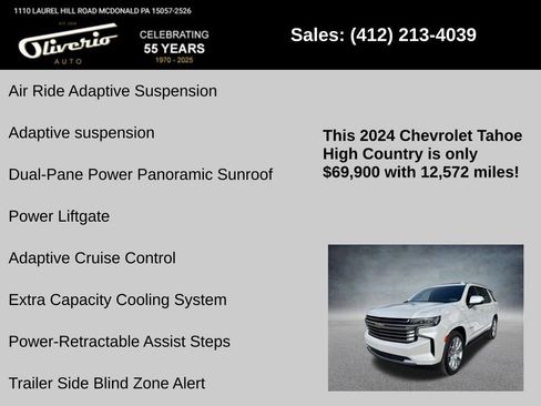 Used 2024 Chevrolet Tahoe High Country image 21