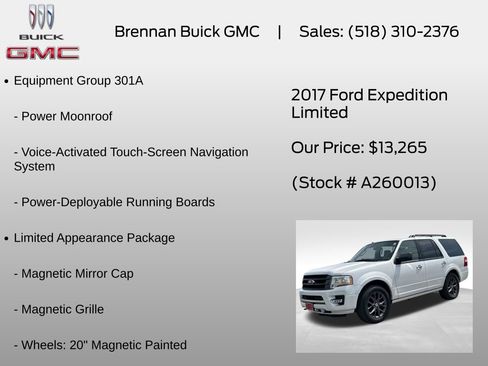 Used 2017 Ford Expedition Limited w/ Equipment Group 301A AWD/4WD image 6