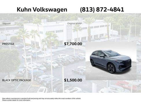 Used 2023 Audi Q4 e-tron Prestige w/ Black Optic Package AWD/4WD image 2