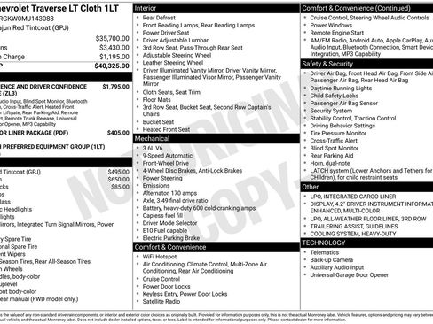 Used 2021 Chevrolet Traverse LT image 23