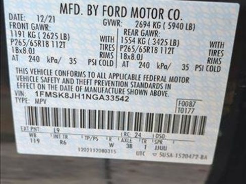 Used 2022 Ford Explorer Timberline AWD/4WD image 21