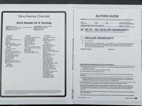 Used 2015 MAZDA CX-5 Touring w/ Bose/Moonroof Package AWD/4WD image 27