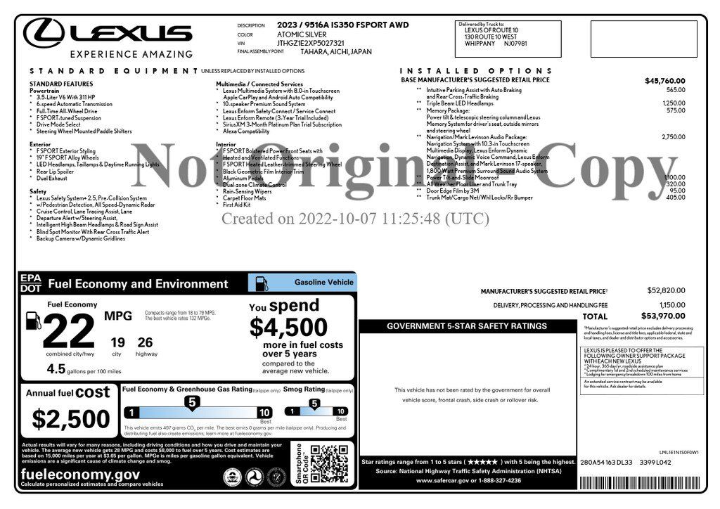 Used 2023 Lexus IS 350 F Sport AWD/4WD image 75