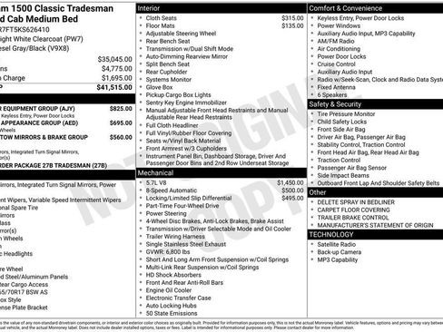 Used 2019 RAM 1500 Tradesman w/ Popular Equipment Group AWD/4WD image 14