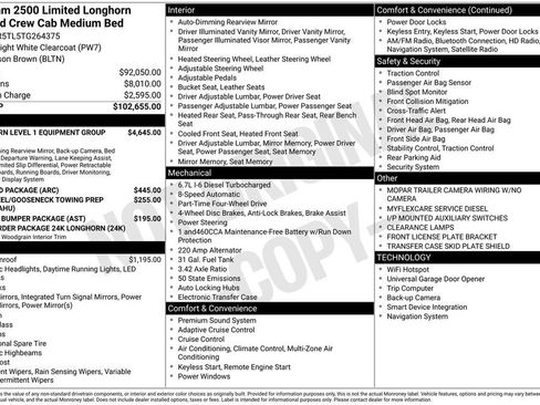 New 2026 RAM 2500 Limited AWD/4WD image 40