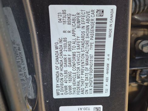 Used 2023 Honda Civic Touring image 17