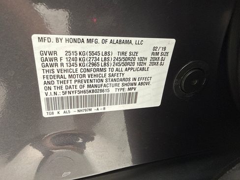 Used 2019 Honda Pilot Touring image 54