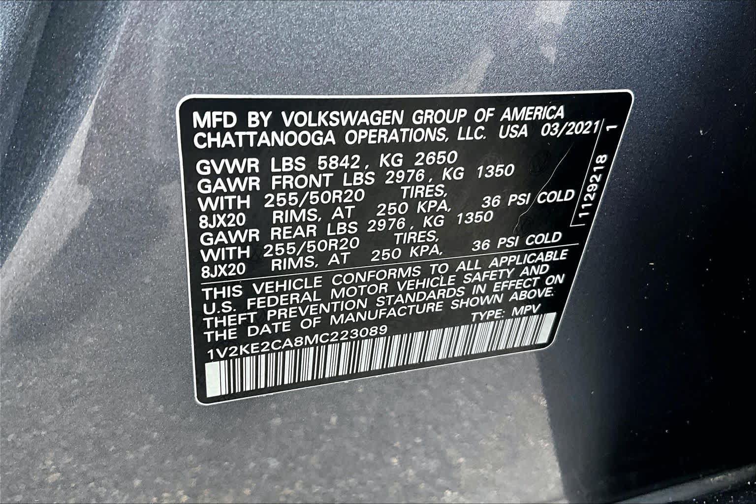 Used 2021 Volkswagen Atlas Cross Sport SE AWD/4WD image 34