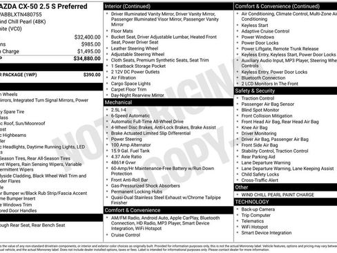New 2026 MAZDA CX-50 AWD 2.5 S w/ Weather Package image 35