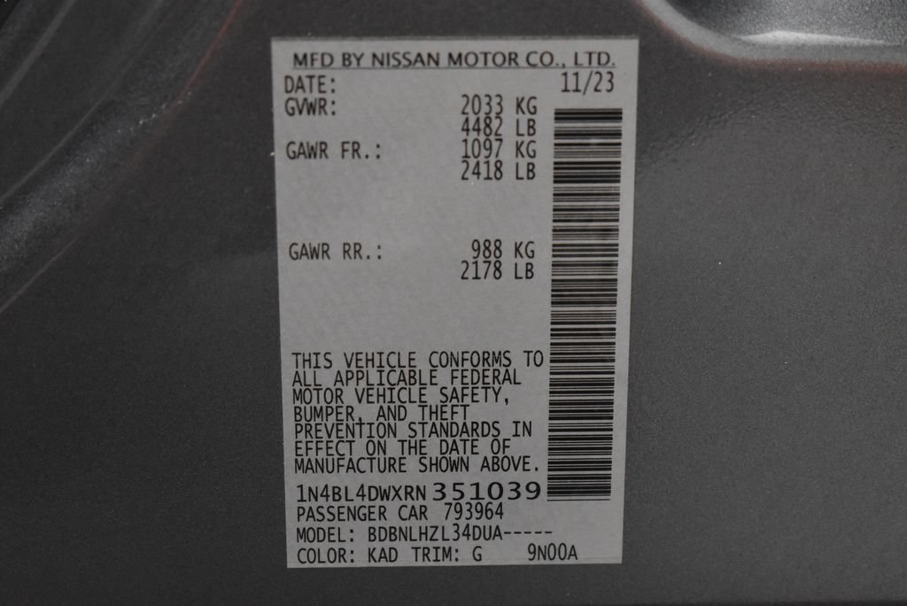 Certified 2024 Nissan Altima 2.5 SV AWD/4WD image 38