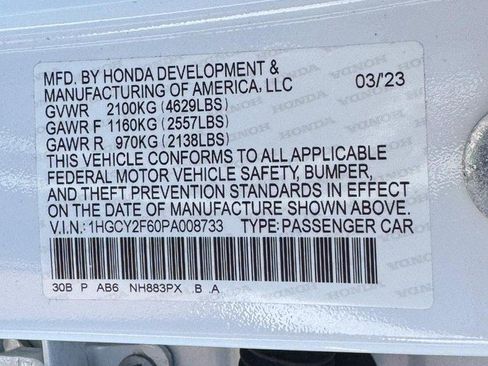Certified 2023 Honda Accord EX-L image 27