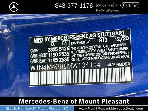 Certified 2021 Mercedes-Benz GLB 250 image 30